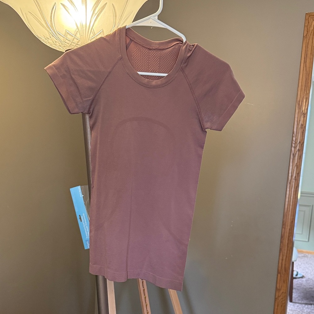 lululemon athletica Swiftly Tech Short Sleeve Active Tee — Rust colored